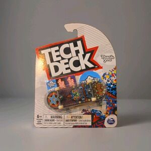 Tech Deck DAVID REYES Thank You 96mm Fingerboard Geo Dog Pitbull Skateboard